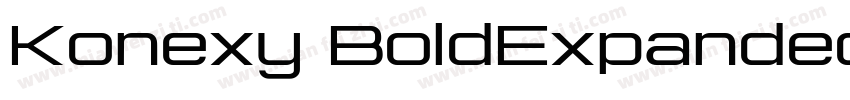 Konexy BoldExpanded字体转换